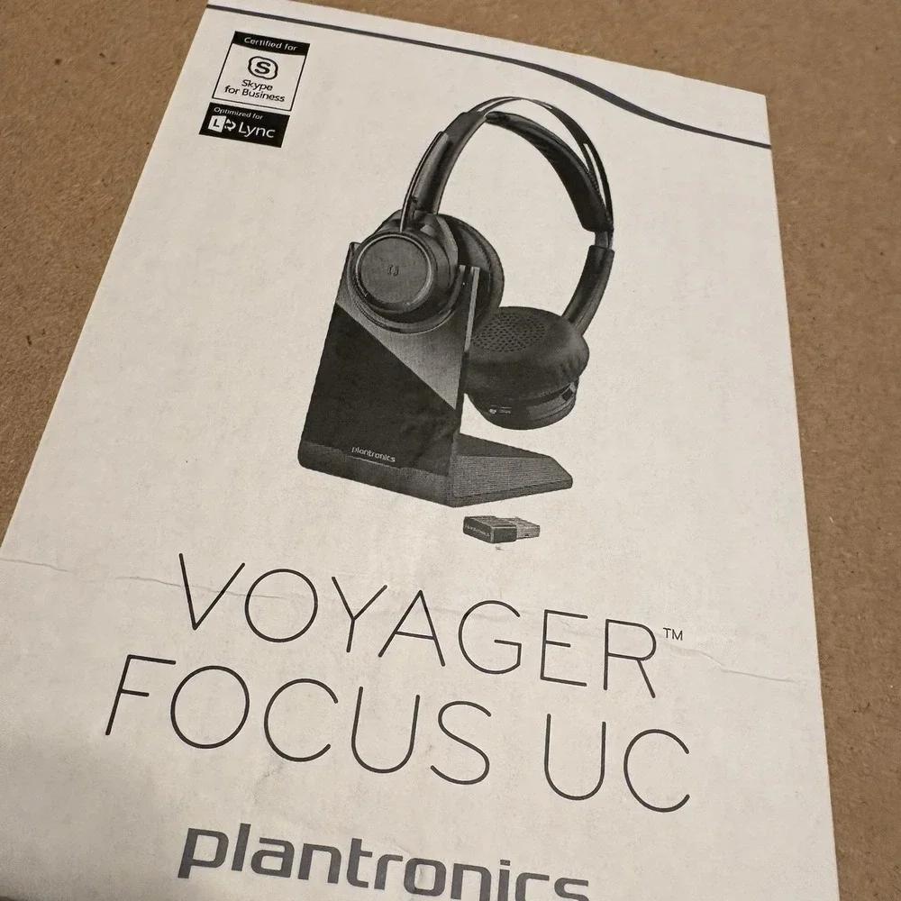 Poly Voyager Focus UC Wireless Headset with Microphone (Plantronics) B 825
